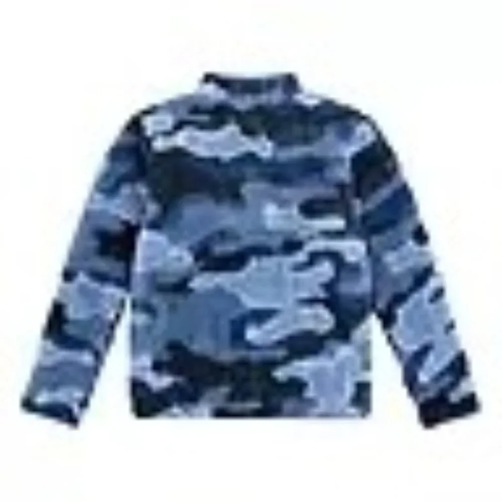 Hurley Boys Sherpa Blue‎ Quarter-Zip Jacket M 8 NWT